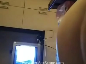 Girl masturbating while watching tv periscope